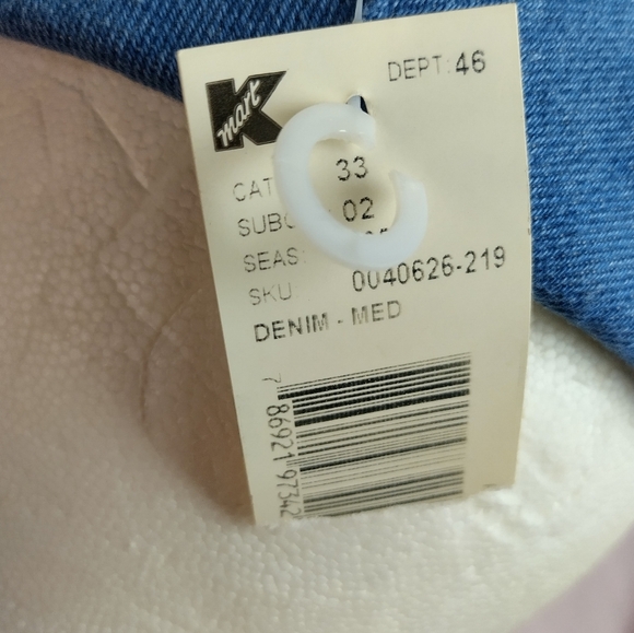 Vtg Denim Paperboy Hat By  Head Shots Medium 7 1/8 - 7 1/4 Kmart New Old Stock - Picture 4 of 9